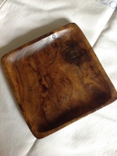 Svuotatasche vintage in legno di ulivo