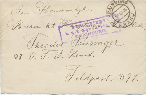 Austria 1916 krainburg - k2, “krainburg