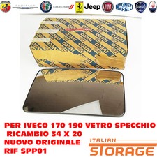 PER IVECO 170 190 VETRO SPECCHIO RICAMBIO 34 X 20 NUOVO ORGINALE SPP01