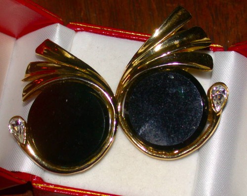 Grande vintage nero strass - grande,