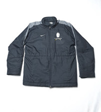 Nike Soccer Schools Juventus Waterproof Lined Double Zip Jacket Size L Black