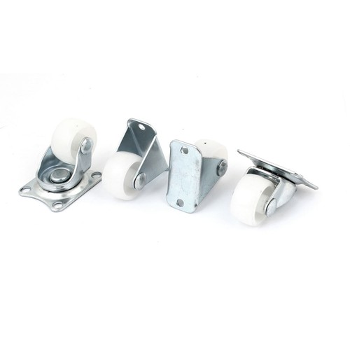 White plastic swivel - 4x,