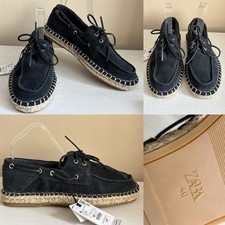 ZARA blu navy CAMOSCIO