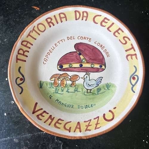 Piatto buon ricordo celeste - piatto,