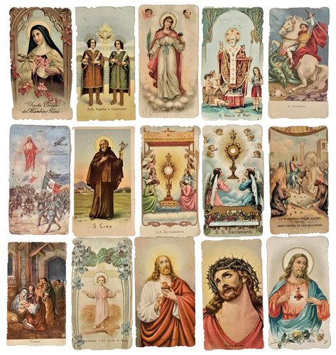Lotto santini antichi santi - 15,