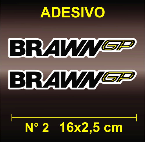 Adesivi sticker brawn - sticker, gp