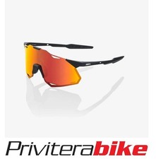 OCCHIALI 100% HYPERCRAFT XS SOFT TACT BLACK-HIPER RED - 60002-00003