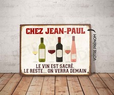 Plaque métal vintage Bar