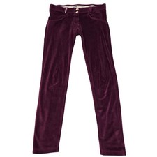 FREDDY WR.UP Pantaloni donna M/6 velluto skinny modellanti bordeaux push up Y2K 28x29