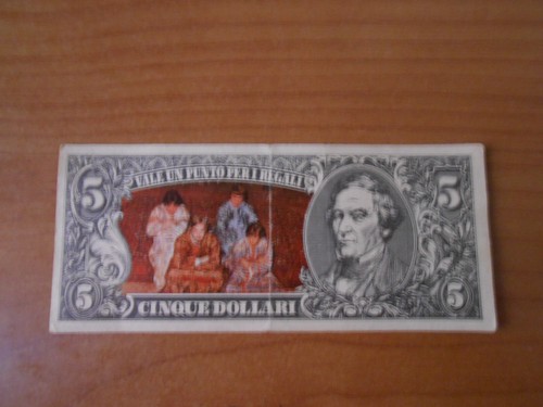 Figurina banconota punti - punti, 5