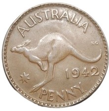 1942 Australia One 1 Penny