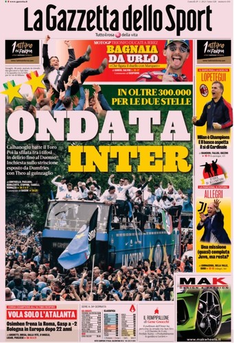 Gazzetta dello sport inter - gazzetta,