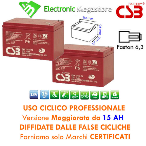 Kit 24v batteria ciclica - 24v, al