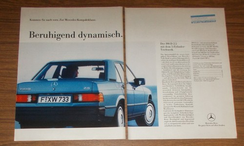 Rara pubblicità mercedes 190 - rara,