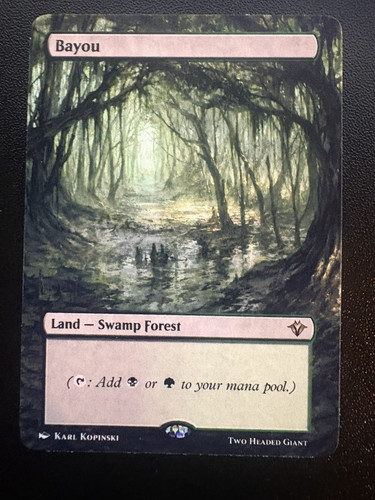 Mtg dual land bayou extended - land,