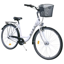 Bici da città Bikey 28"" con cestino