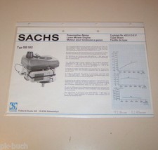 Typenblatt/Dati Tecnici Sachs Tosaerba Motore Sb 102 - Stand 1976