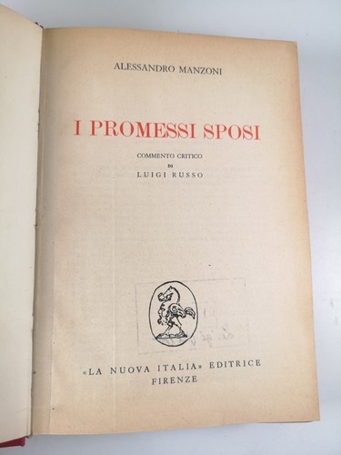 Promessi sposi manzoni la - i,