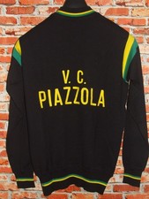 EROICA MAGLIA SHIRT GIACCA BICI CICLISMO VINTAGE 70'S PIAZZOLA 50% LANA RICAMATA