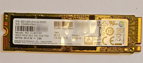 Samsung pm981 512 nvme - samsung,