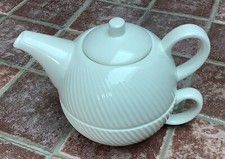 Twinings Tè in Porcellana Bianca per Una Teiera e Tazza, Bianco, Tè Pomeriggio