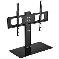 Ollieroo HD02412 Supporto TV da tavolo per la maggior parte dei TV da 27 - 70 pollici fino a 110 libbre