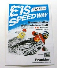 Adesivo Pubblicitario Eis Speedway Francoforte Ratsweg Squadra WM 1984