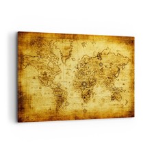 Quadro su Tela 120x80cm Mappa
