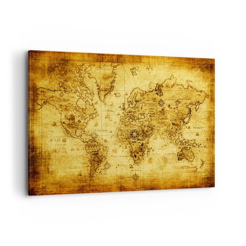 Quadro tela 120x80cm mappa - quadro, su
