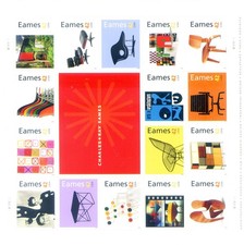 États-Unis. Charles et Ray Eames 2008. Mini feuille.