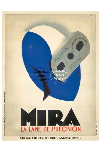 Publicité lame rasage mira - mira,