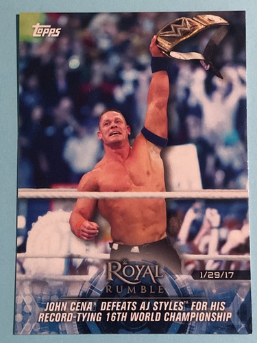 Wwe topps 2018 royal rumble - topps,