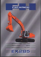 Foglietto brochure escavatore