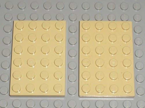 Plaques lego tan plate x - 2,