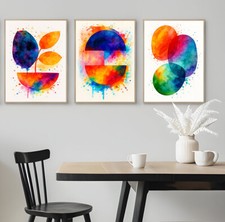 Set of 3 Abstract Watercolor