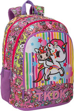 Tokidoki, Organizzato Zaino Scuola Elementare Unisex Bambini E Ragazzi, Multicol
