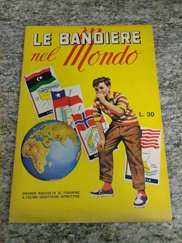 Album figurine bandiere nel - le,