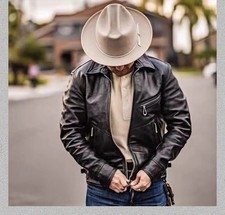 Cappotto corto uomo vera pelle