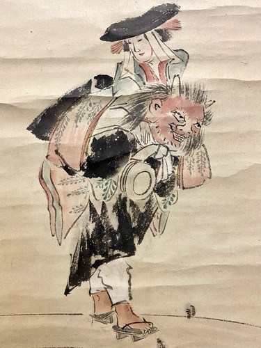 Antico dipinto zen giapponese