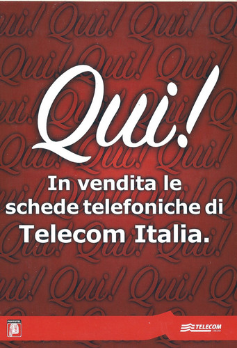 Adesivo telecom italia - *adesivo,