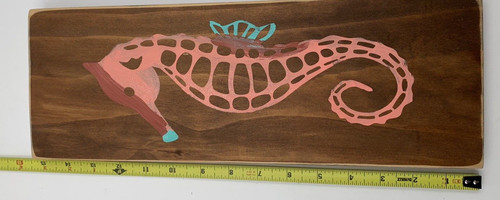 Targa legno cavalluccio - legno,