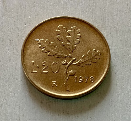 Lire 1978 ramo quercia - ramo, di
