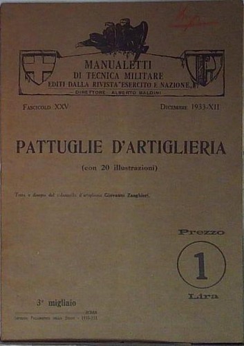 Pattuglie artiglieria fasc - pattuglie, d'artiglieria