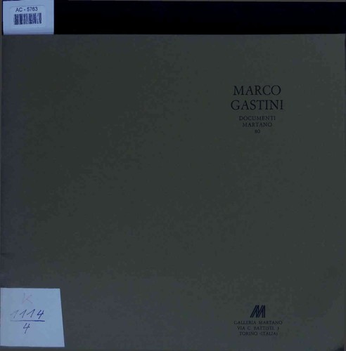 Marco gastini documenti - marco, gastini: