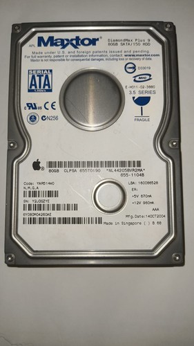 Hdd 80gb sata maxtor - hdd,
