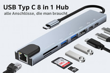 Hub USB-C 8-IN-1 Adattatore 4K