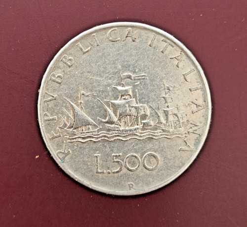 500 lire caravelle 1958 - lire, moneta