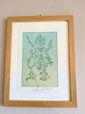 Luigi Ontani - KaliFoglia - Acquaforte 