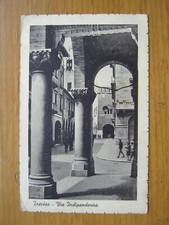 VENETO : TREVISO (TV) VIA INDIPENDENZA VIAGGIATA 1950 ANNULLO LA SCARPA MUNARI