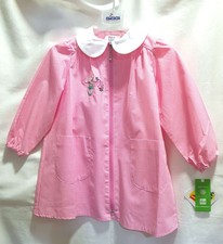 Grembiule Asilo Cerniera Siggi 3 Anni Zip 98 cm tg.50 Pecora Bambina Rosa Quadre